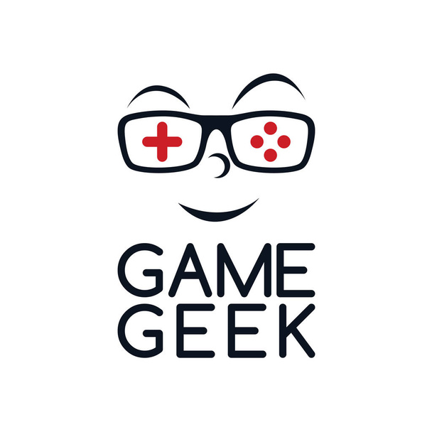 juego geek logo
 - Vector, Imagen