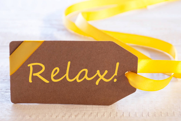 Easter Label, Text Relax - Photo, Image
