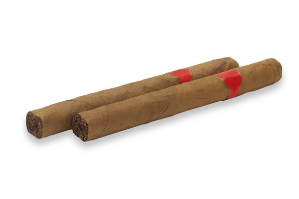 Two cigars isolated - Photo, Image