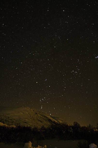 Cielo stellato in inverno in Norvegia
 - Foto, immagini
