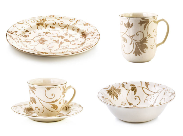 Tazas de porcelana, tazas de té
 - Foto, imagen