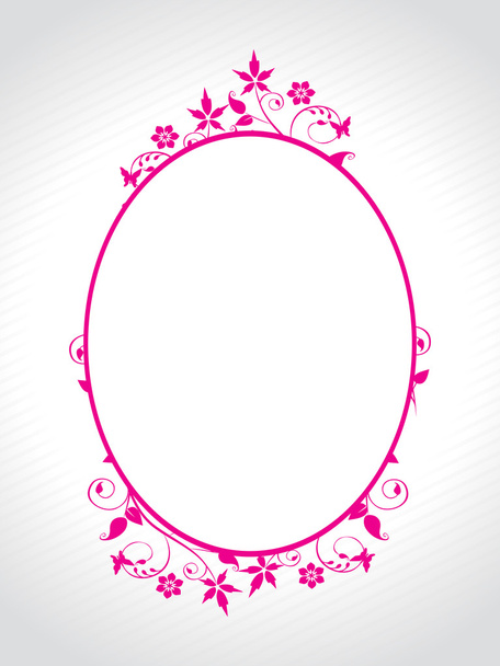 Abstract decorative floral frame - Vector, imagen
