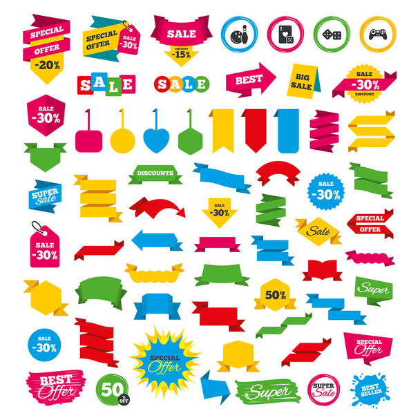 Discount stickers and lables - Vector, Image