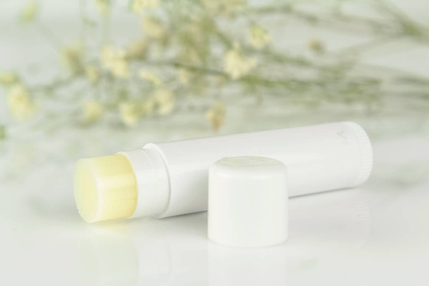lip balm stick isolated on white background - Photo, Image