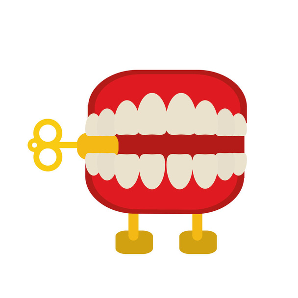 エイプリルフールの日チャタリング歯 - ベクター画像