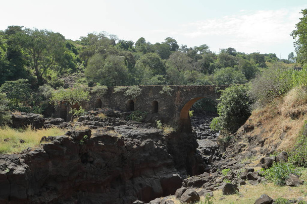 The oldest stone bridge of Ethiopia over the Blue Nile - Photo, Image