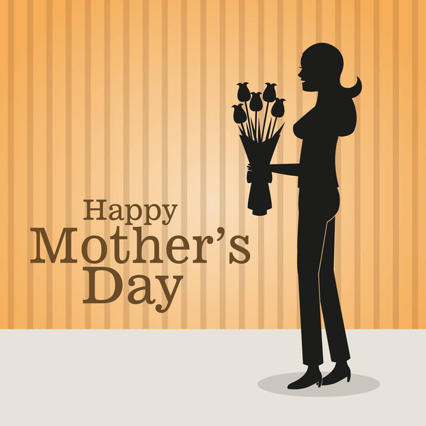 felici madri giorno-mamma mazzo di fiori
 - Vettoriali, immagini