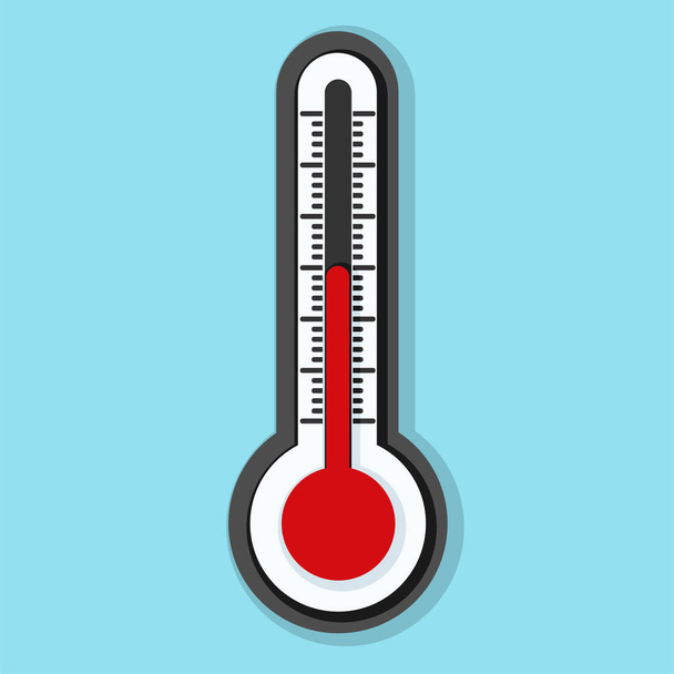 termometre basit simgesi - Vektör, Görsel