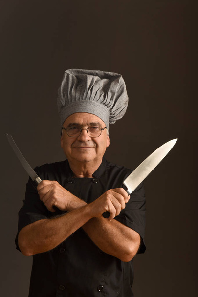 Retrato de un chef senior
 - Foto, imagen