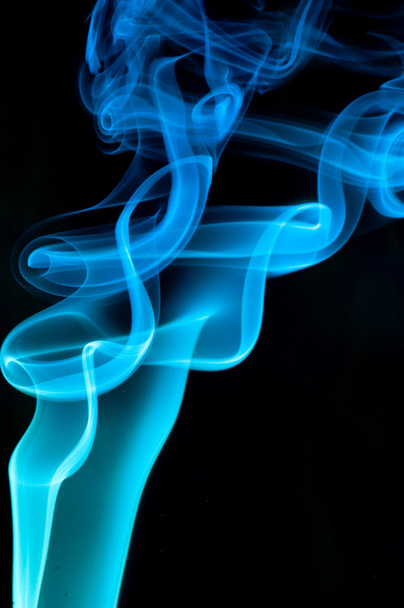 Abstract blue smoke - Foto, afbeelding