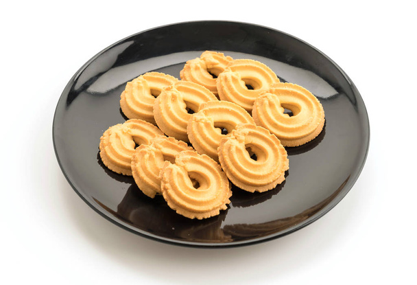 butter cookies on white background - Foto, immagini