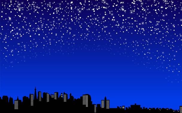 Het achtergrondmateriaal van de weergave van de nacht - Foto, afbeelding