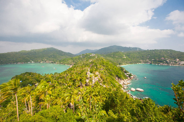 Aerial view of the beach tropical island - 写真・画像