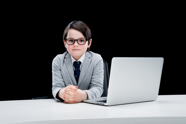 Boy pretending to be businessman  - Fotografie, Obrázek