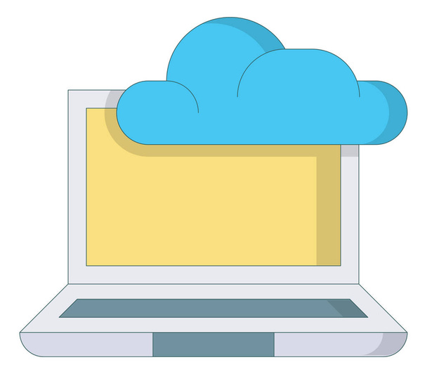 Icono de servicio en nube
 - Vector, imagen