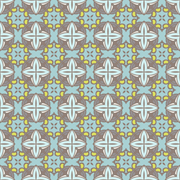 Abstract seamless damask pattern for fabric - Vector, Image