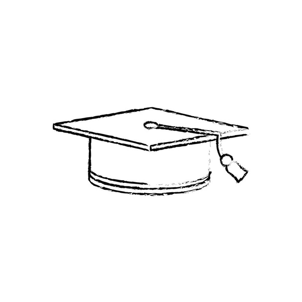 Sombrero de graduación del estudiante
 - Vector, Imagen