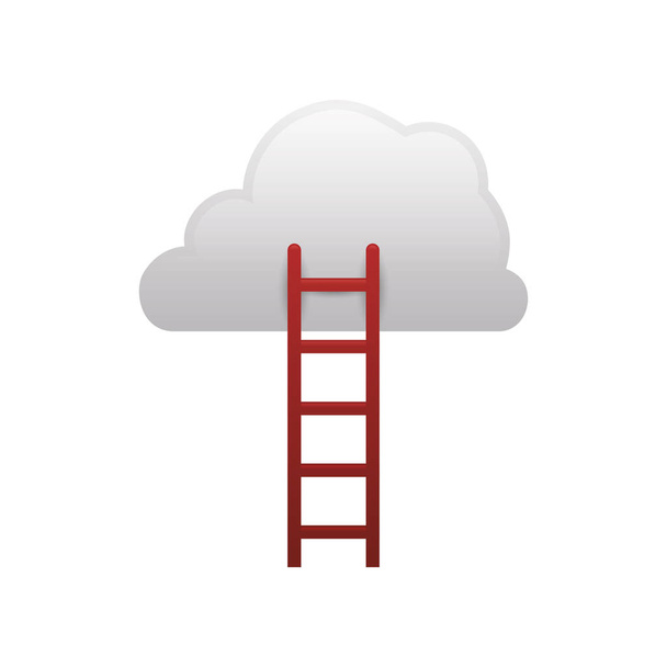Ladder to heaven - Wektor, obraz