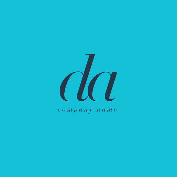Da の文字ロゴのテンプレート - ベクター画像
