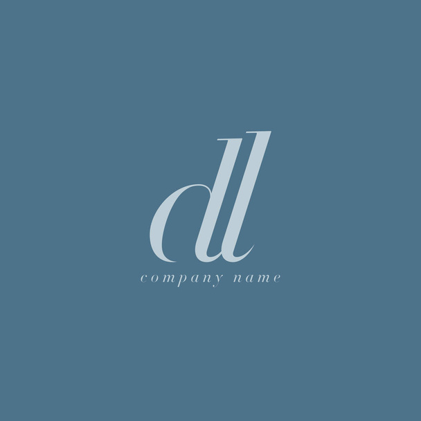 DL harf Logo şablonu - Vektör, Görsel