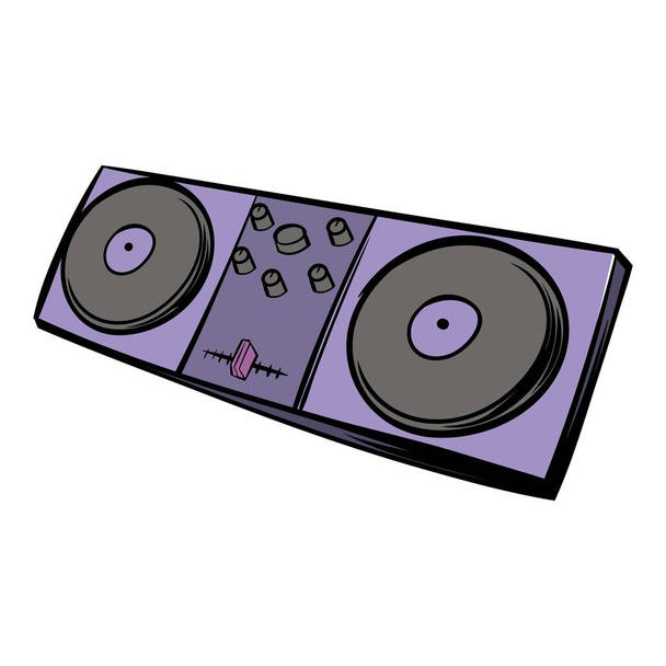 Musical modern instrument mixing console icon - Vector, Image