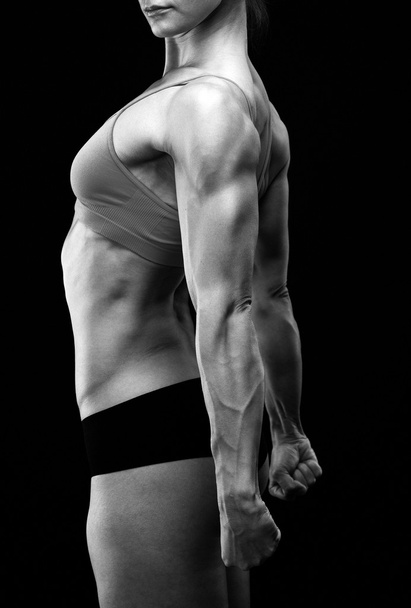 svalová silná žena - Fotografie, Obrázek