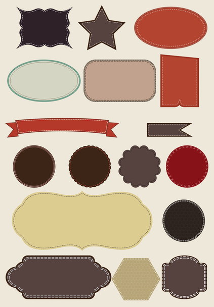 Retro Badges and Labels set - Vector, Image