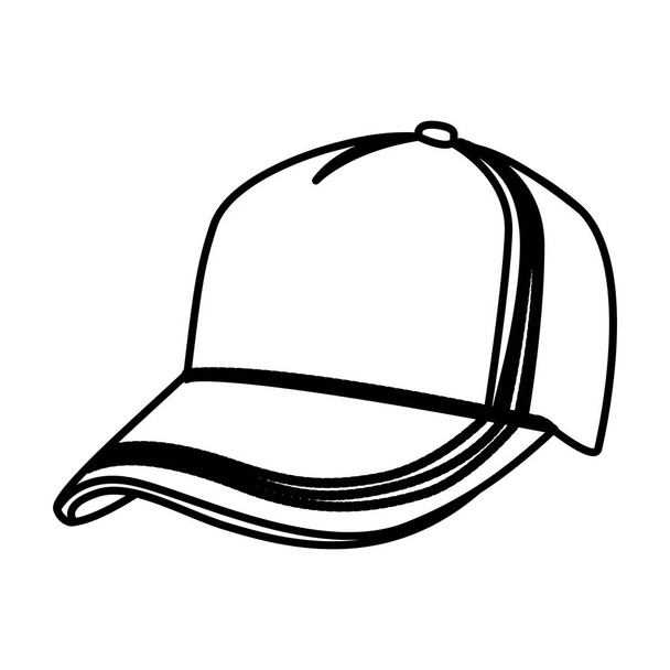 Şekil şapka bez simgesi - Vektör, Görsel