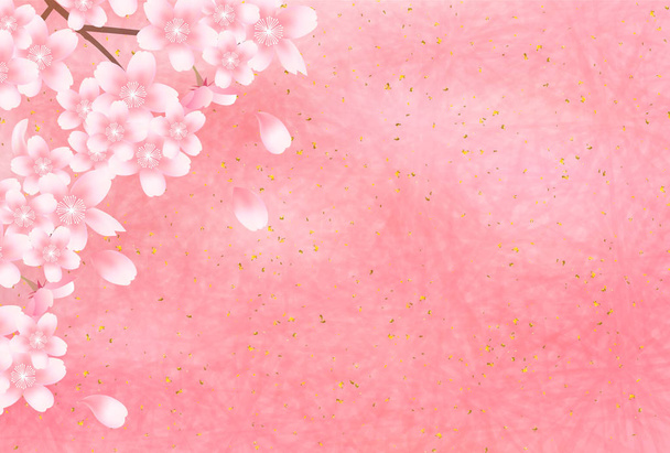 Kirsche Frühling Blume Hintergrund - Vektor, Bild
