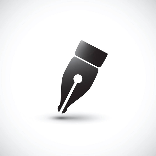 pen tip silhouette - Vector, Image