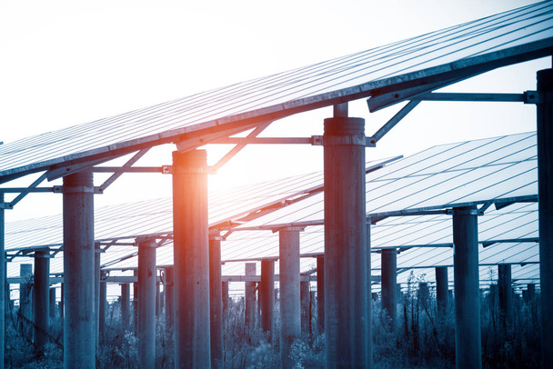 Pannelli fotovoltaici per la produzione di energia elettrica rinnovabile, Navarra, Aragona, Spagna
. - Foto, immagini
