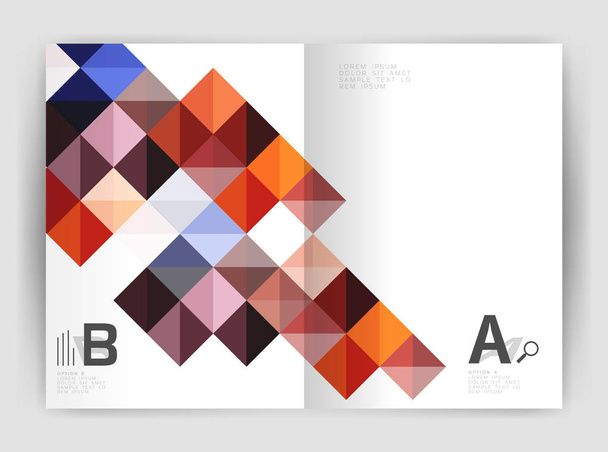 Современный минималистичный геометрический квадратный шаблон бизнес-листовки
 - Вектор,изображение