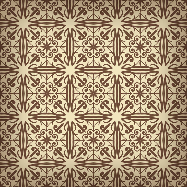 Wallpaper pattern, old paper luxury background, vector - Вектор,изображение