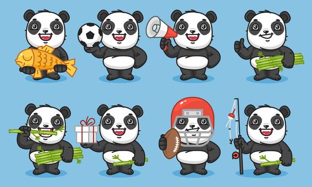 Personnages Panda Set Partie 2
 - Vecteur, image