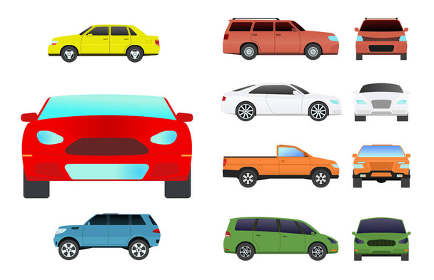 Araba araç taşıma türü tasarım seyahat yarış modeli işareti teknoloji stil ve genel otomobil çağdaş çocuk oyuncak düz vektör illüstrasyon izole simgesi. - Vektör, Görsel