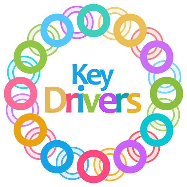 Key Drivers Colorful Circular Background  - Photo, Image