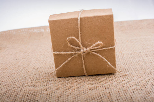 Gift box of brown color  - Photo, Image