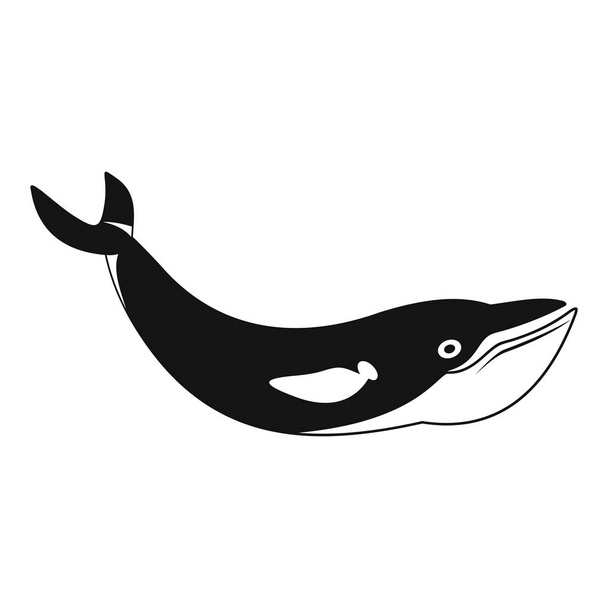 Whale icon, simple style - Вектор, зображення