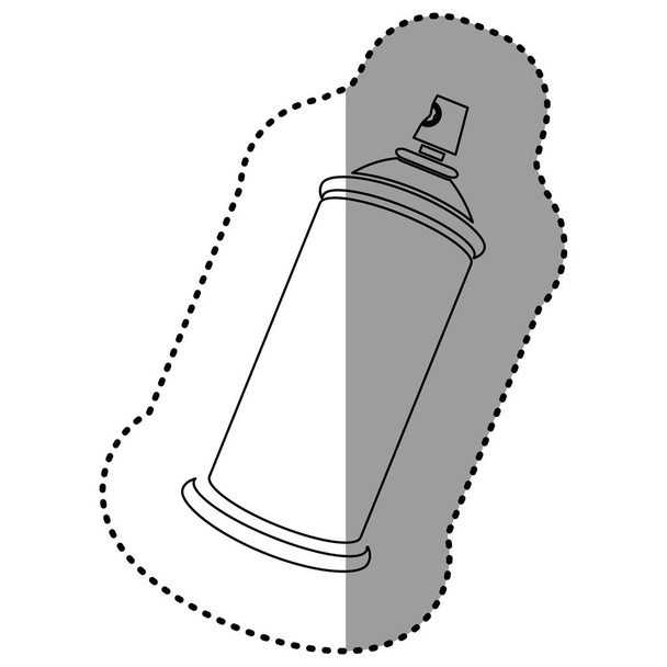 Contour aërosol sprays pictogram - Vector, afbeelding