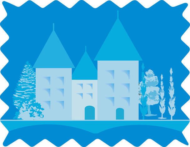  STAMP SOUVENIRS OF THE OLD CONSTRUCTIONS - Vector, Image