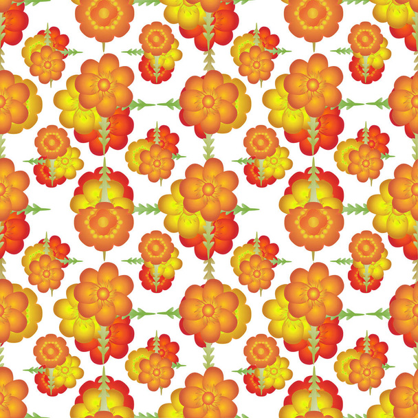 Colorful Stylized Floral Pattern - Zdjęcie, obraz