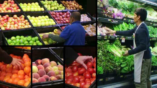 Produce Market Composite - Footage, Video
