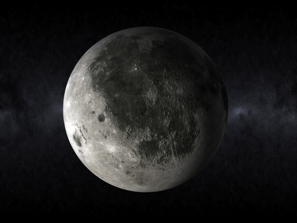 3d moon in the space - Photo, Image