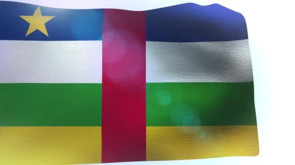 Флаг Центральноафриканской республики развевается на ветру
 - Кадры, видео