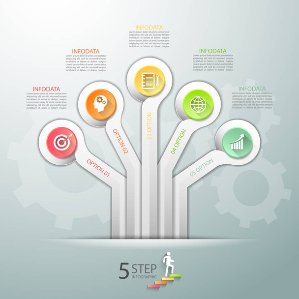 Ontwerpsjabloon business concept infographic  - Vector, afbeelding