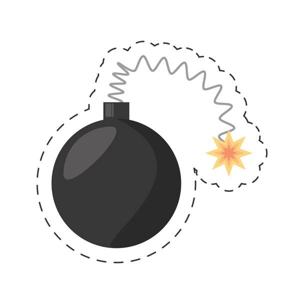 rajzfilm bomba bolondok napja - Vektor, kép