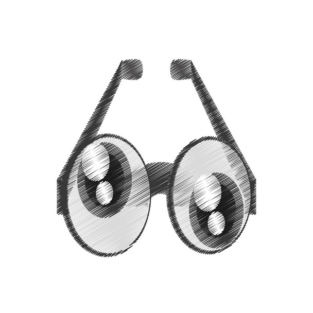 çılgın gözler gözlük çizim Nisan aptallar - Vektör, Görsel