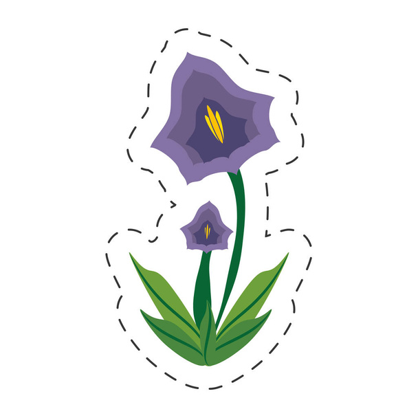dibujo animado pansy flor primavera imagen
 - Vector, imagen