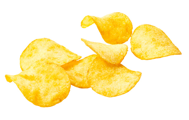 Knusprige Kartoffelchips - Foto, Bild