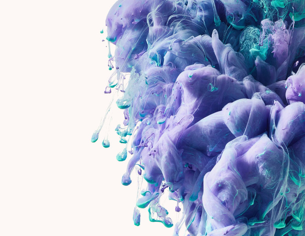 Splash van kleur verf - Foto, afbeelding